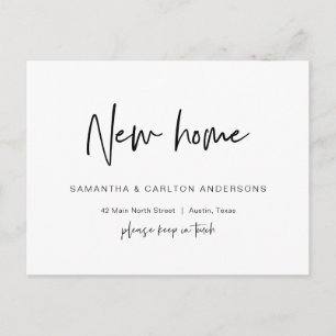 Carte Postale Nouveau Dream Home Adresse Faire-part, Postc moder