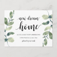 Nouveau Dream Home Adresse Faire-part, Verdure