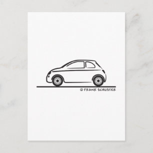 Carte Postale Nouveau Fiat 500 Cinquecento