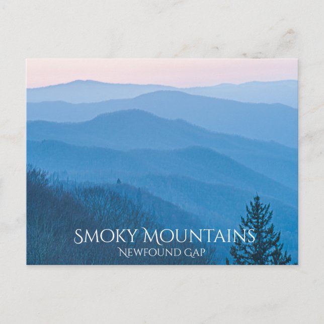 Carte Postale Nouveau Gap Smoky Mountain Sunrise Photographie (Devant)
