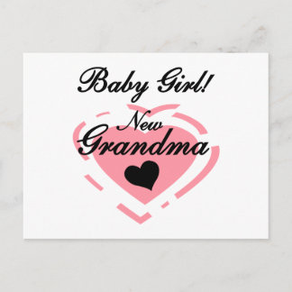 Carte Postale Nouveau Grand-mère Baby Girl Tshirts et cadeaux