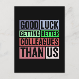 Carte Postale Nouveau job drôle   Départ du collaborateur d'adie