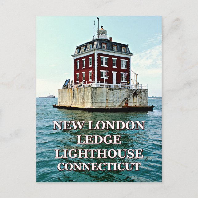 Carte Postale Nouveau London Ledge Lighthouse, Connecticut Postc (Devant)