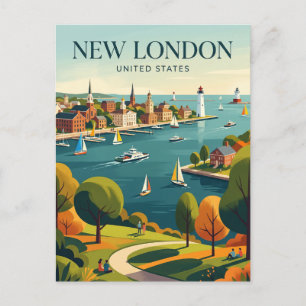Carte Postale Nouveau Londres Connecticut