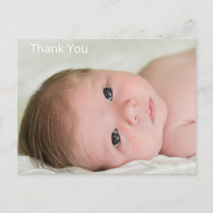 Carte Postale Nouveau Merci photo moderne bébé