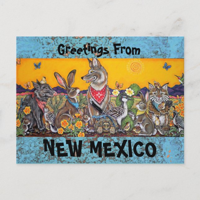 Carte postale Nouveau-Mexique avec Desert Southwes (Devant)
