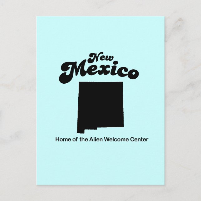 Carte Postale Nouveau-Mexique Motto - Centre d'accueil des Alien (Devant)