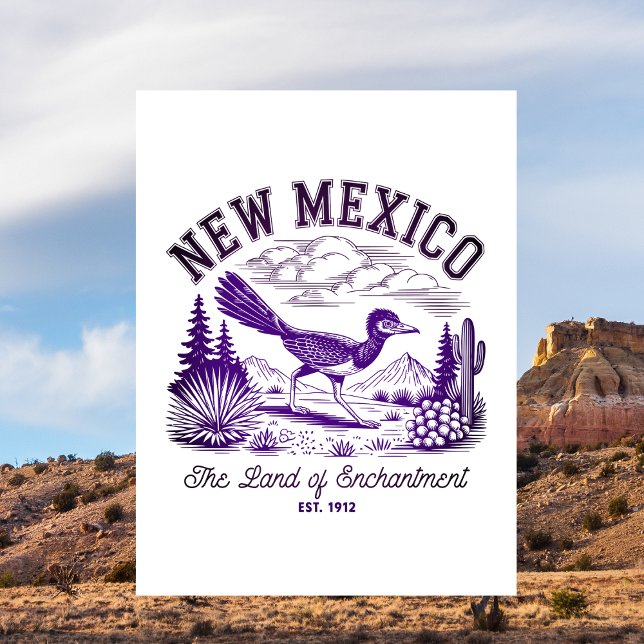 Carte Postale Nouveau-Mexique Terre d'Enchantement Ét. 1912 (New Mexico)