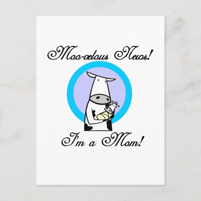 Carte Postale Nouveau Moo-velous Maman Tshirts et cadeaux (Devant)