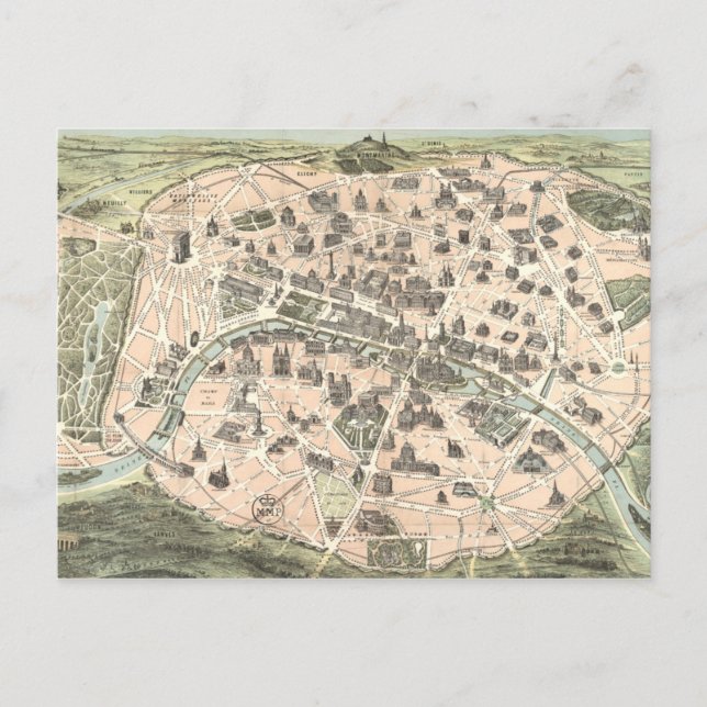 Carte Postale Nouveau Paris Monumental (Devant)