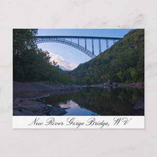 Carte Postale Nouveau pont de la Gorge de la rivière à WV