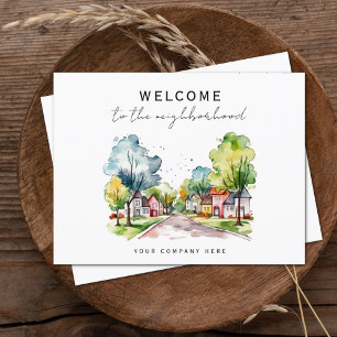 Carte Postale Nouveau propriétaire Bienvenue à Neighborhood Real