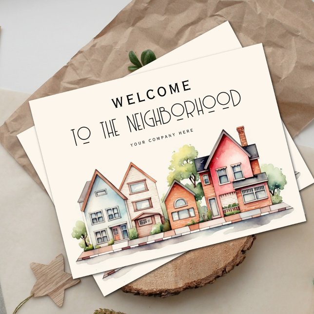 Carte Postale Nouveau propriétaire Bienvenue dans le quartier (Créateur téléchargé)