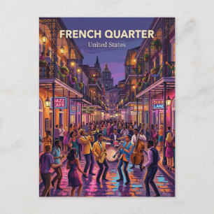 Carte Postale Nouveau quartier français d'Orléans en Louisiane