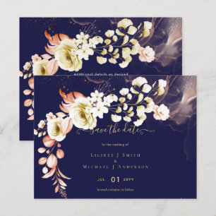 Carte Postale NOUVEAUTÉ ! Boho Floral Mariage Dates de sauvegard