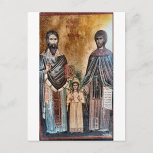 Carte Postale Nouveaux martyrs Raphael, Nicholas et Irene Icon