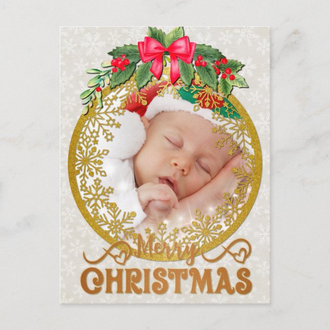 Carte Postale Nouvel état de naissance Noël (Devant)