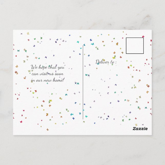 Carte Postale Nouvelle Adresse (Dos)