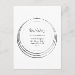 Carte Postale Nouvelle adresse  Boho Geometry Moving Notice