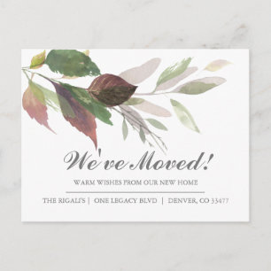Carte Postale Nouvelle adresse Changement d'adresse Faire-part d