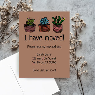 Carte Postale Nouvelle adresse de domicile Annonce de déménageme