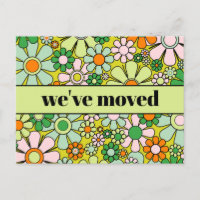 Nouvelle adresse florale rétro de printemps / Nous