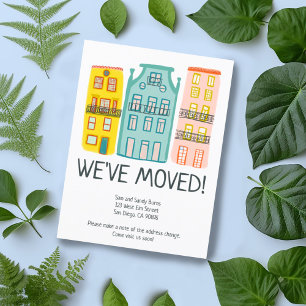 Carte Postale Nouvelle adresse résidentielle Moving Faire-part M