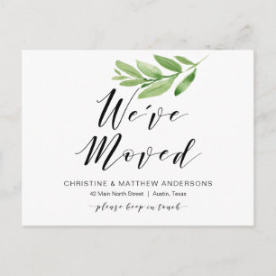 Carte Postale Nouvelle Adresse, Verdure, Faire-part mobile