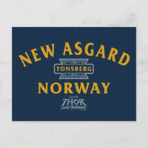 Carte Postale Nouvelle Asgard Norvège Souvenir graphique