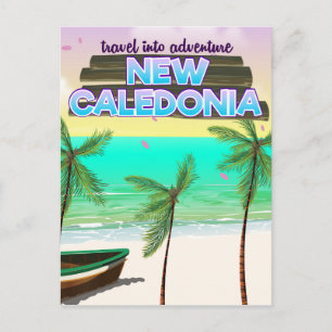 Carte Postale Nouvelle-Calédonie "voyagez dans l'aventure" affic