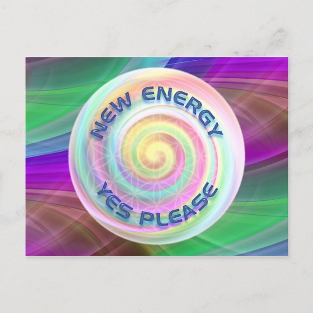 CARTE POSTALE NOUVELLE ÉNERGIE - OUI S'IL VOUS PLAÎT (Devant)