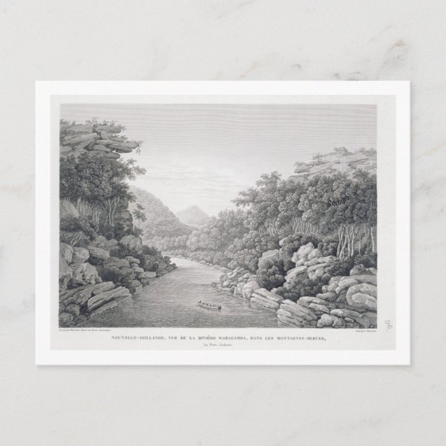 Carte Postale Nouvelle-Hollande : Vue sur la rivière Waragamba d (Devant)