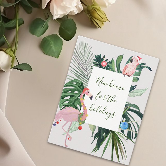 Carte Postale Nouvelle maison pour vacances Moving Flamant rose  (Créateur téléchargé)