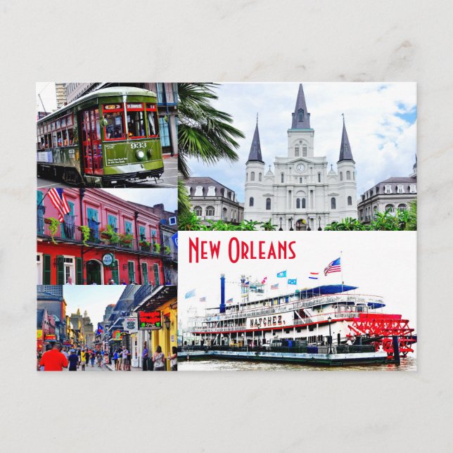 Carte Postale Nouvelle-Orléans, Louisiane (Devant)