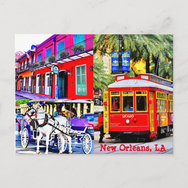 Carte Postale Nouvelle-Orléans, Louisiane (Devant)