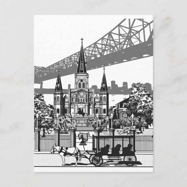 Carte Postale Nouvelle-Orléans Louisiane (Devant)