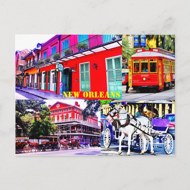 Carte Postale Nouvelle-Orléans, Louisiane (Devant)