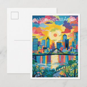 Carte Postale Nouvelle-Orléans Louisiane Voyage Esthétique