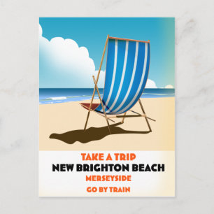Carte Postale Nouvelle plage de Brighton Merseyside