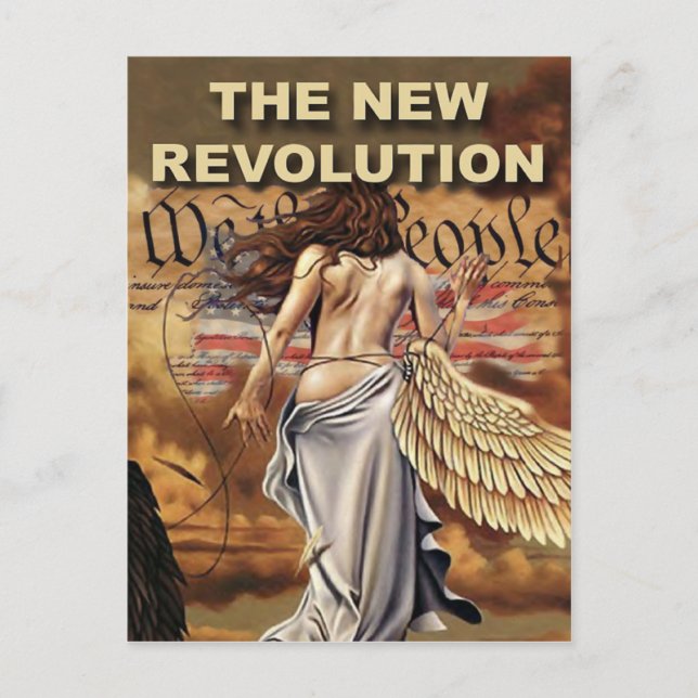 Carte postale Nouvelle révolution américaine (Devant)