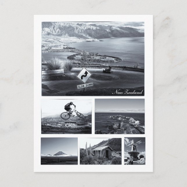 Carte Postale Nouvelle-Zélande - Queenstown, Tongariro, Mt Cook (Devant)