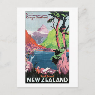 Carte Postale Nouvelle-Zélande Sud