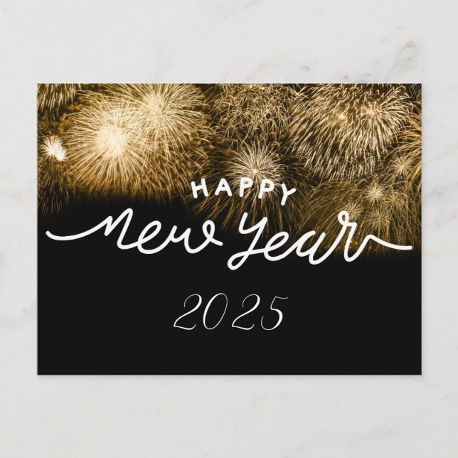 CARTE POSTALE NOUVELLES ANNÉES EVE POSTCARD AVEC DES TONNES D'OR (Devant)