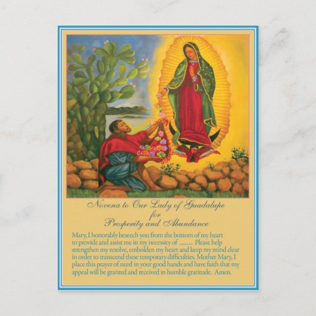 Carte Postale Novena à Notre-Dame de Guadalupe (Devant)