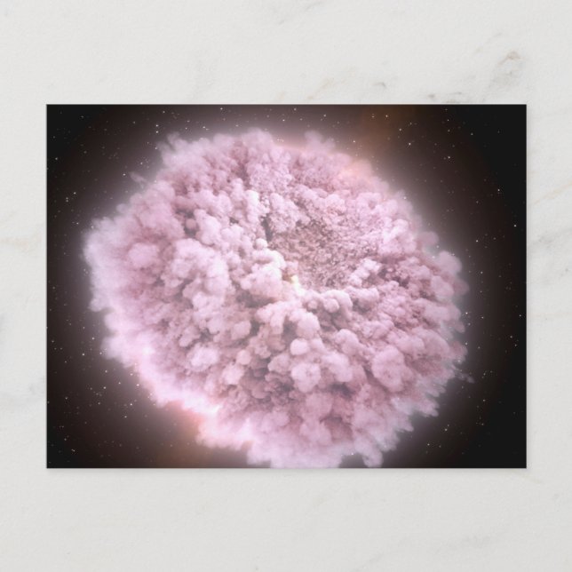 Carte Postale Nuage de débris de deux étoiles à neutrons (Devant)