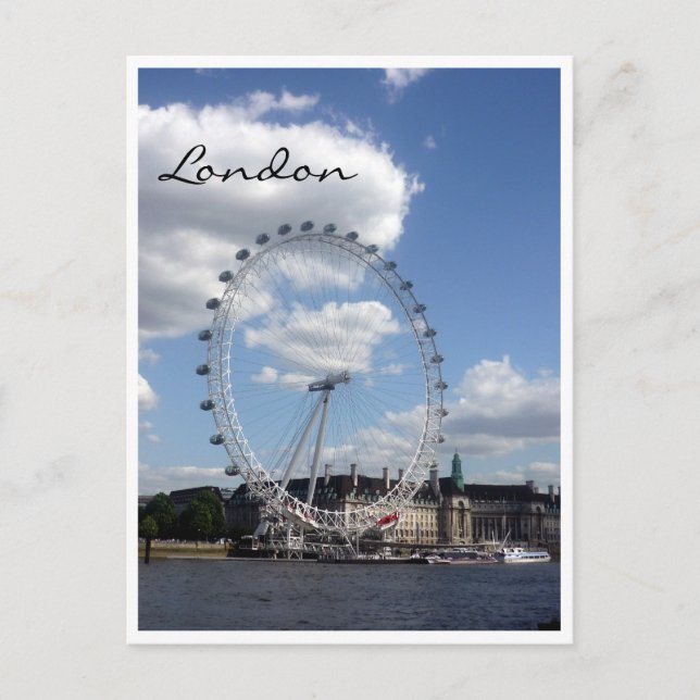 Carte Postale nuage oculaire de londres (Devant)