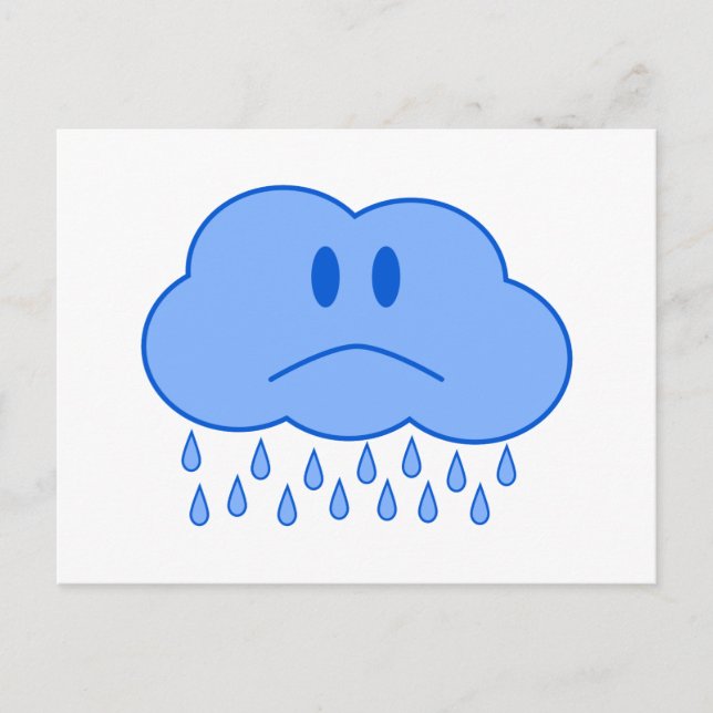 Carte Postale Nuage triste (Devant)