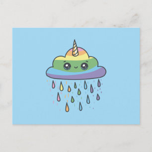 Carte Postale Nuage Unicorne mou