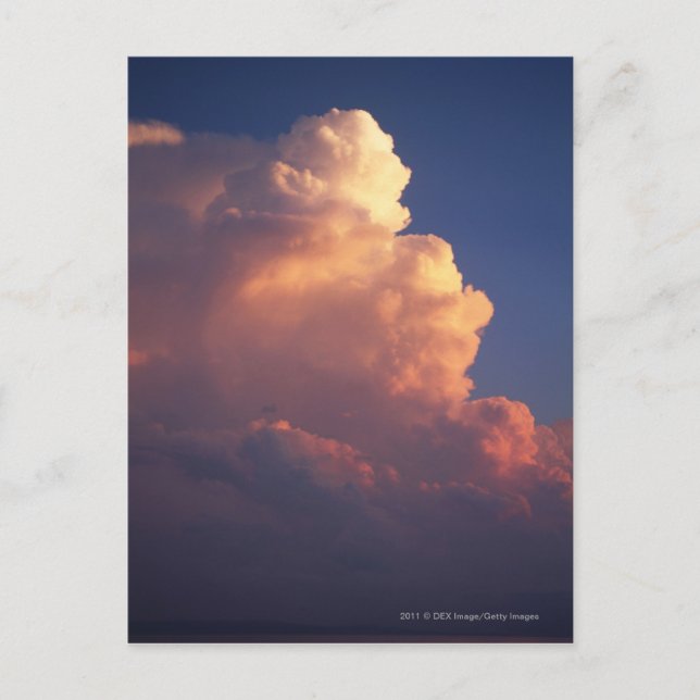 Carte Postale Nuages au-dessus de la mer au coucher du soleil (Devant)