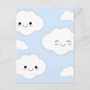 Carte Postale Nuages clairs et souriants